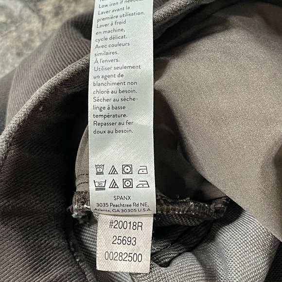 Spanx Women's Petite Ankle Leggings Gray/ Taupe Pull-On Stretch Size Small - Picture 9 of 10